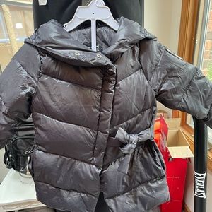 Black/gray bomboogie coat girls size 4